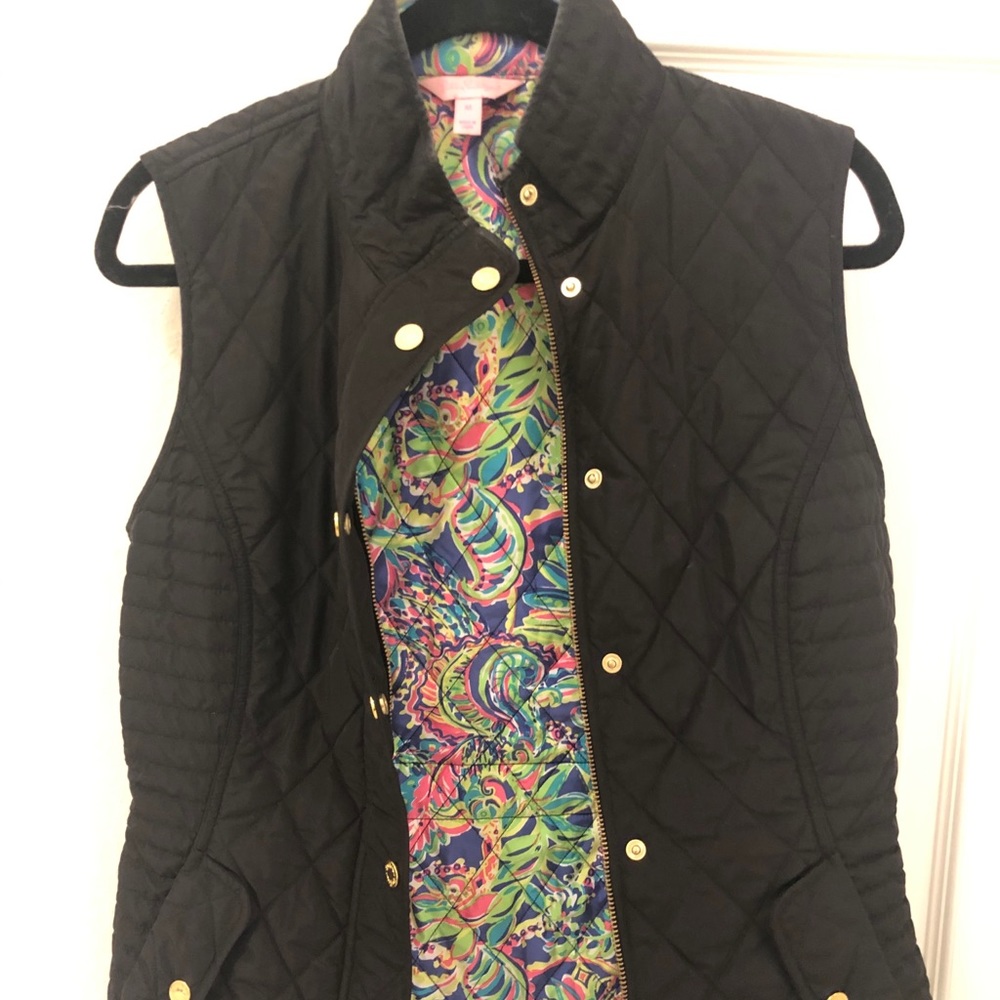 Lilly Pulitzer black vest